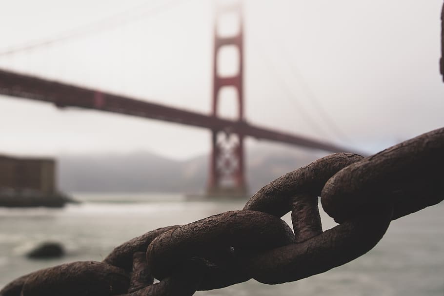 brown metal chain, san francisco, united states, golden gate bridge HD wallpaper