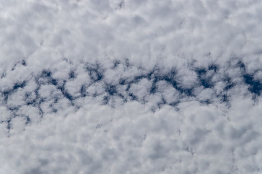 clouds, white, blue, fluffy, cirrocumulus, delicate, weather HD wallpaper