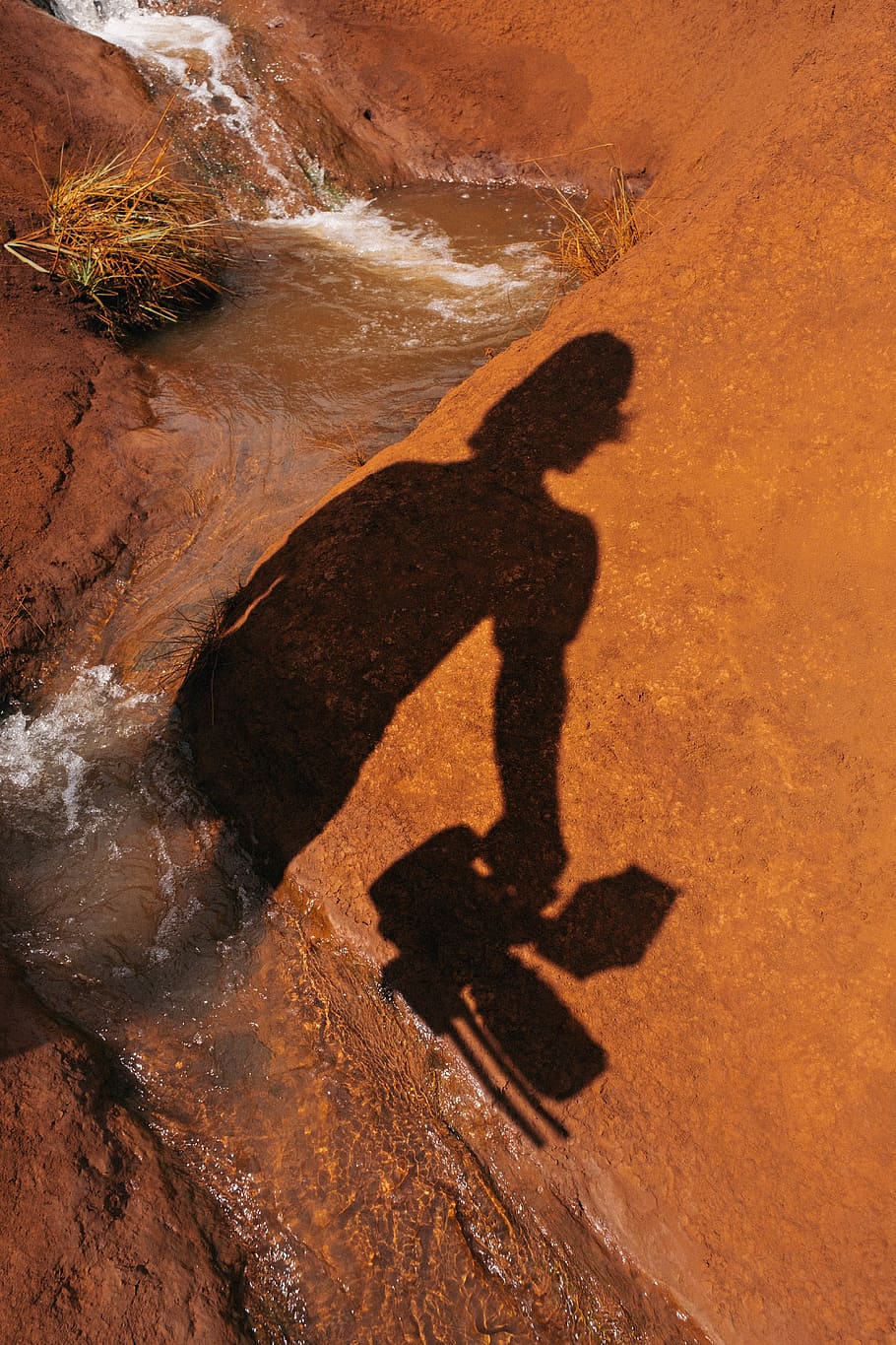 shadow, rock, nature, rock - object, day, solid, leisure activity HD wallpaper