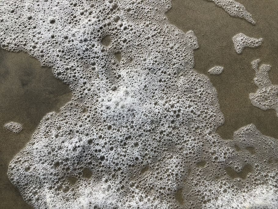 sand, bubbles, foam, water, ocean, surfing, close-up, aquatic sport HD wallpaper