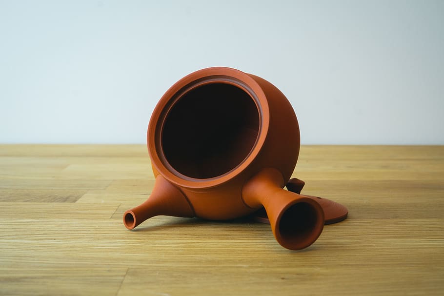 teapot, kyusu, teaware, wood - material, indoors, table, close-up HD wallpaper
