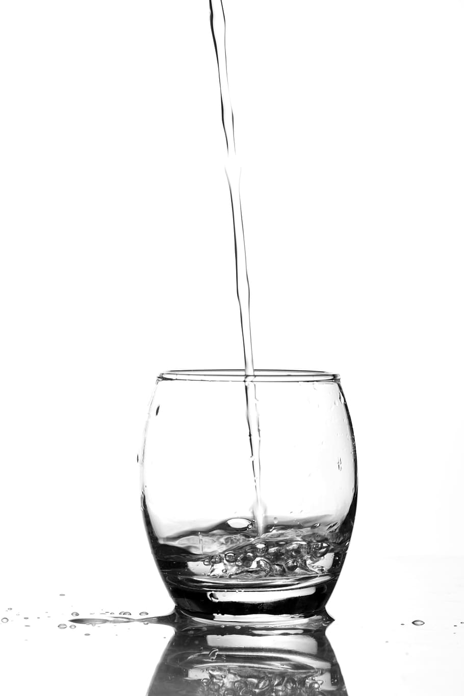 A glass of water, beverage, cold, drink, refreshing, studio shot