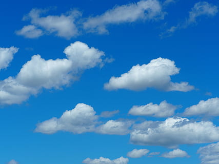 clouds, good weather, sky, cloud - sky, blue, scenics - nature HD wallpaper
