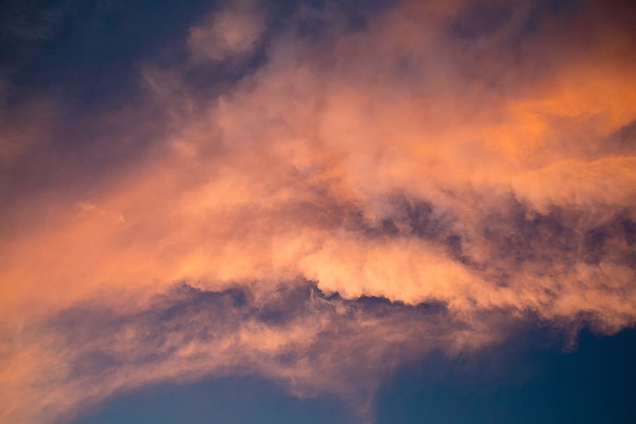 low-angle photography of sky, sunset, cloud, clouds, sunsetcloud HD wallpaper