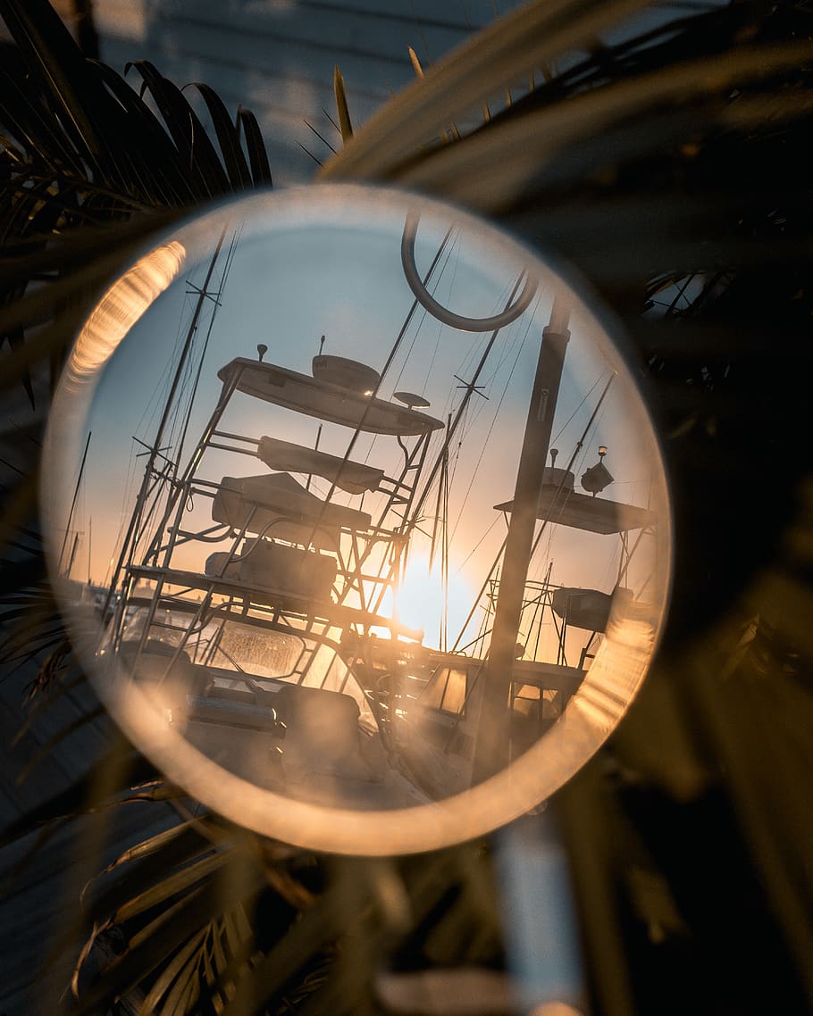 sphere, light, flare, port, summer, window, harleydavidson HD wallpaper