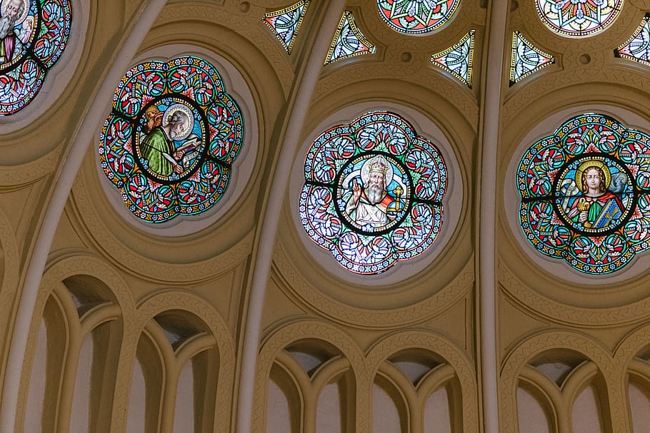 church, architecture, vault, gothic, saints, christian, building HD wallpaper
