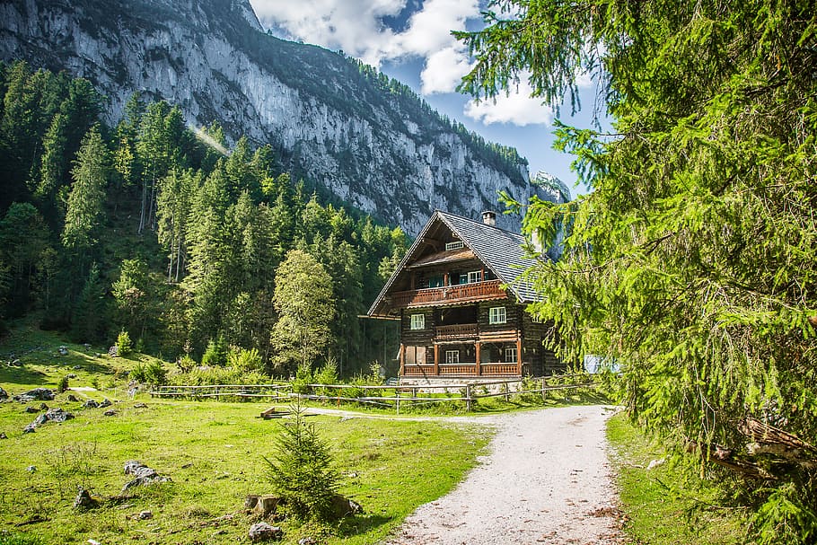 gosau, alpine, mountains, alpine panorama, mountain landscape HD wallpaper