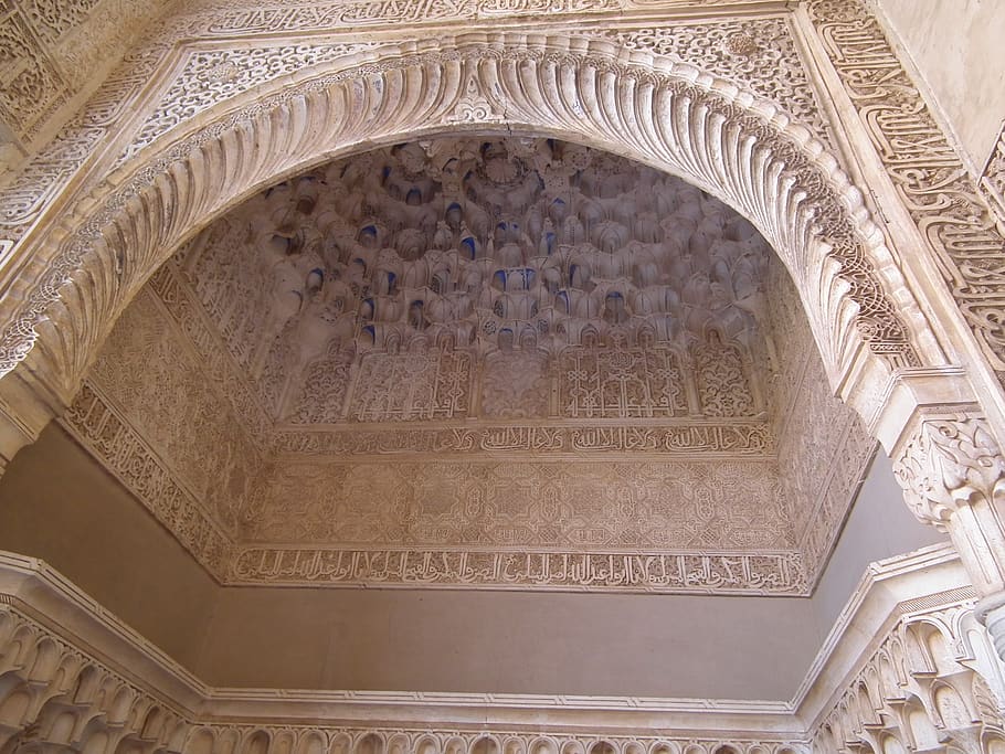 granada, spain, roof, alhambra, andalucia, architecture, built structure, HD wallpaper