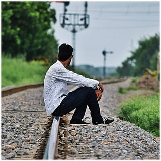 alone, feeling, track, pain, unhappy, human, depression, emotions HD wallpaper