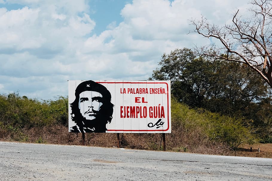 cuba, vinales, propaganda, revolution, road, street, sign, billboard HD wallpaper