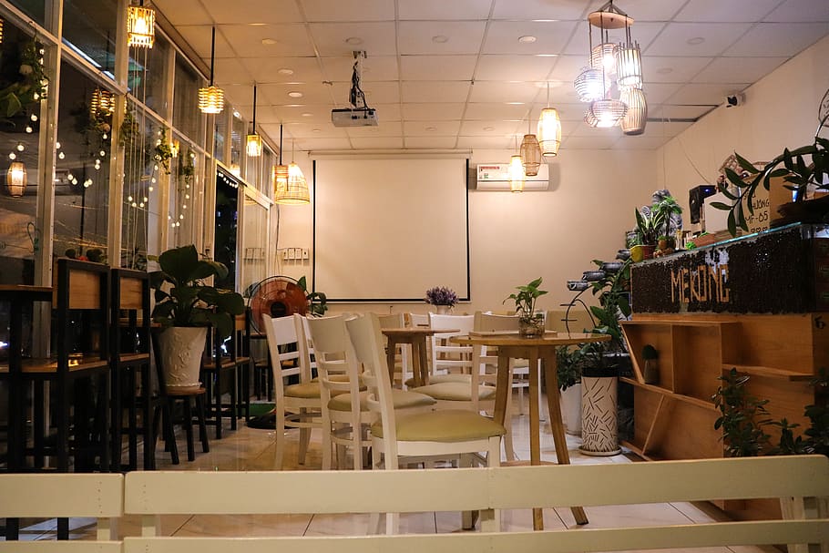 coffee, store, creative, light, space, solitude, desert, lonely HD wallpaper