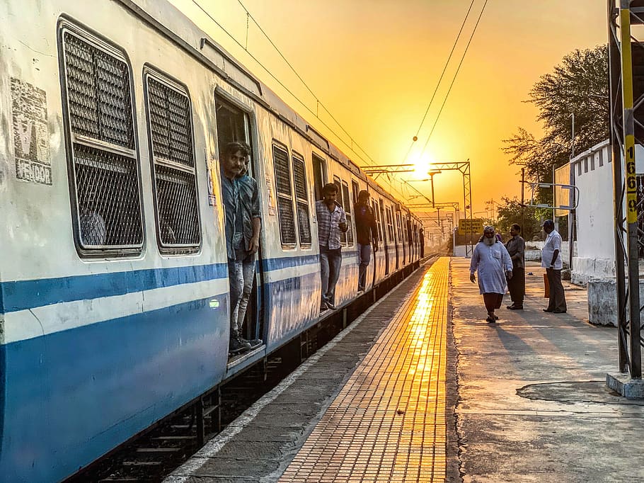 train, human, person, transportation, vehicle, terminal, train station HD wallpaper