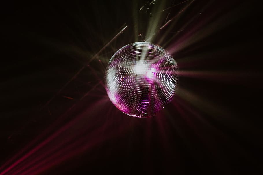 mirror ball, disco ball, nightlife, sphere, nightclub, illuminated, HD wallpaper