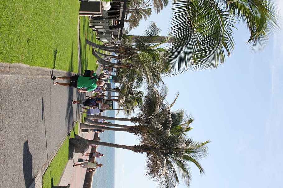 spain, maspalomas, maspalomas lighthouse, beach walk, sidewalk HD wallpaper
