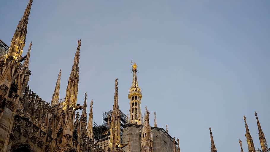 architecture, building, tower, spire, steeple, cathedral, dome HD wallpaper