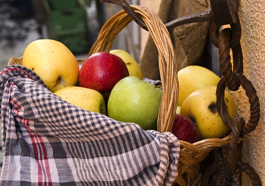 apple, food, fruit, red, delicious, nature, nutrition, harvest HD wallpaper