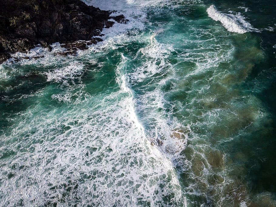 sea waves, ocean, nature, water, outdoors, coast, coastal walk HD wallpaper