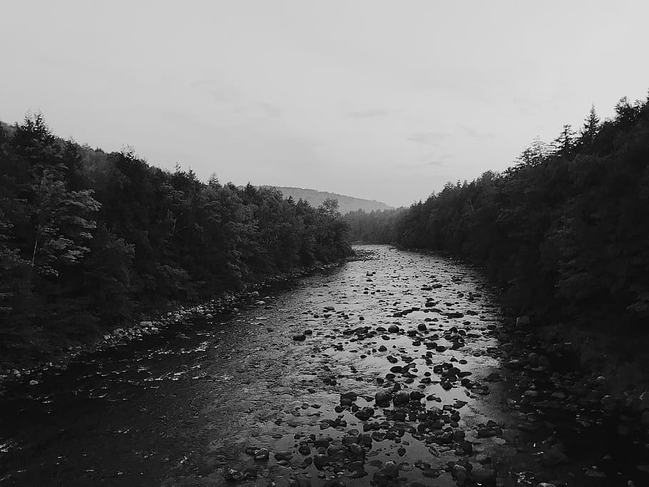 adirondack mountains, stream, river, wilderness, adventure HD wallpaper