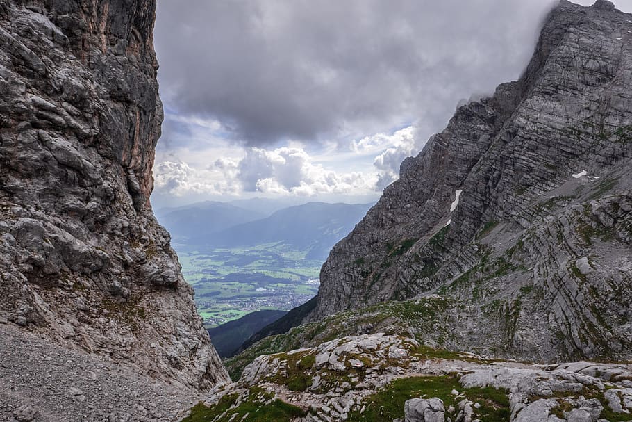 landscape, mountains, sky, clouds, salzburger land, beauty in nature HD wallpaper