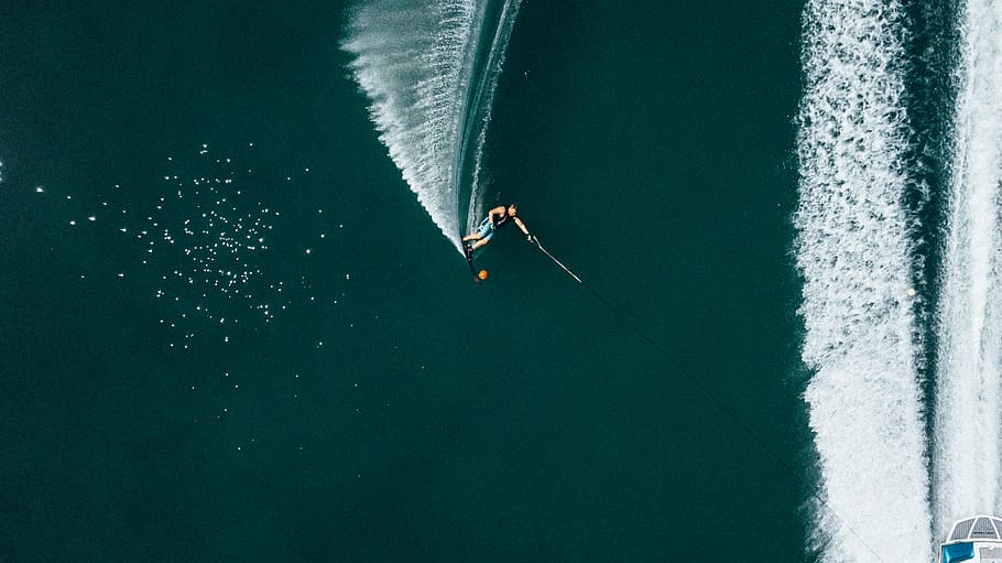 surfer on wave, water, sport, sea, nautical vessel, motion, transportation HD wallpaper