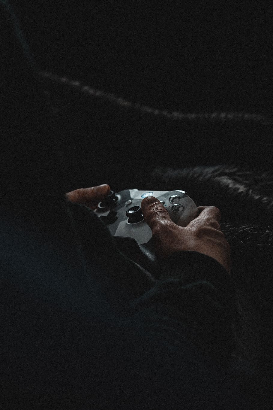 person holding white game controller, one person, real people HD wallpaper