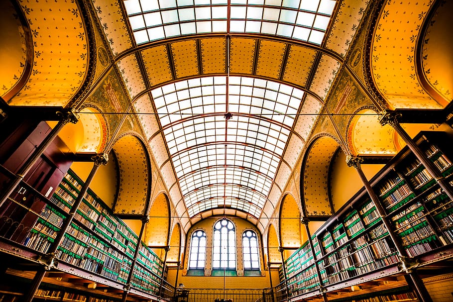 structural view of ceiling, indoors, architecture, built structure HD wallpaper