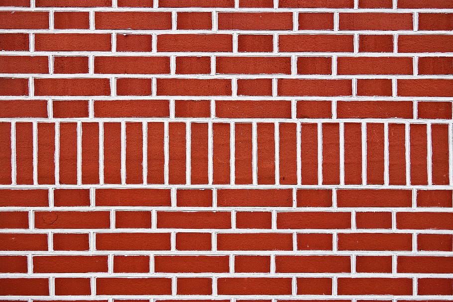brick wall, red brick wall, masonry, seam, mortar, cement, texture HD wallpaper