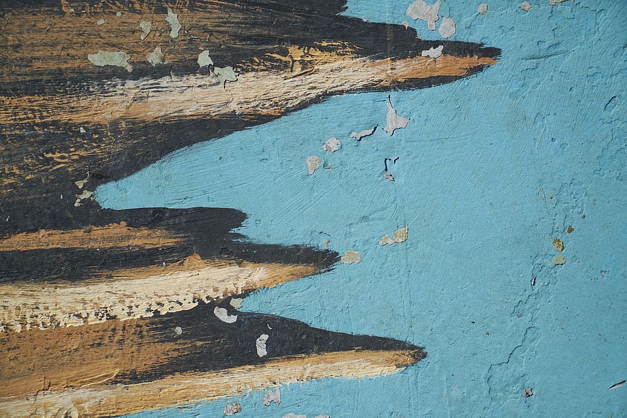 wall, ground, paint, old, worn, surface, background, macro HD wallpaper
