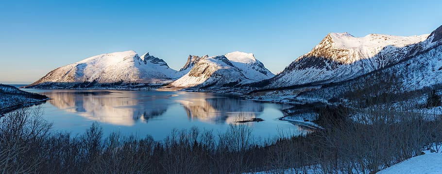 snow mountain range during daytime, cold temperature, winter HD wallpaper