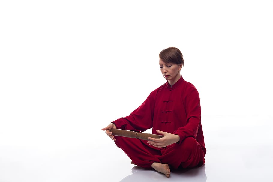sit, meditation, qigong, sitting, relax, yoga, white background