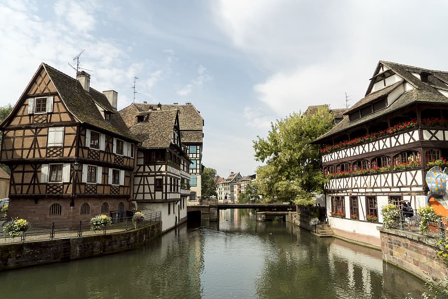 river, building, bridge, water, city, architecture, tourism HD wallpaper