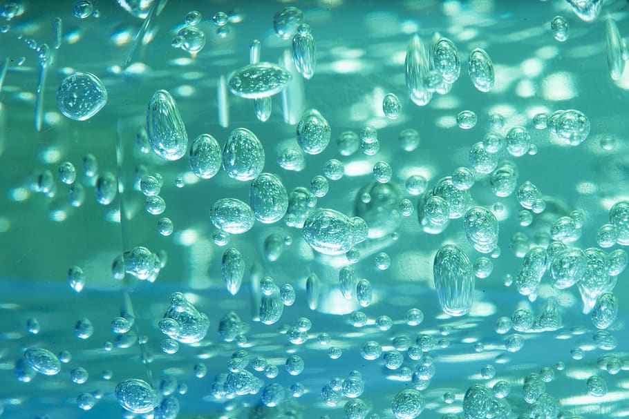 Water Drops, close-up, color, liquid, macro, underwater, bubble, HD wallpaper