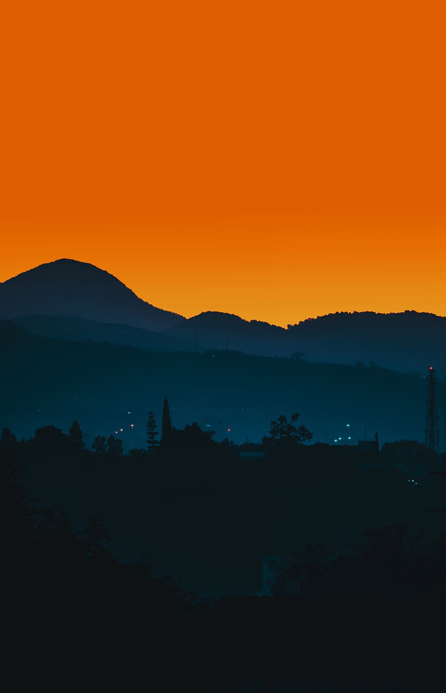 mountain, outdoors, nature, mountain range, peak, sky, sunset HD wallpaper
