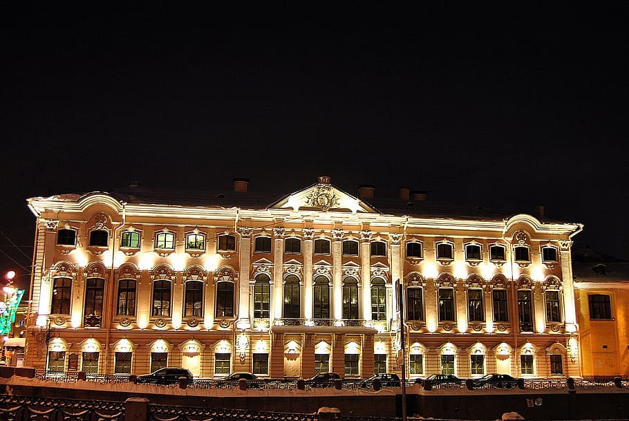 stroganov, palace, construction, architecture, keep, urban HD wallpaper