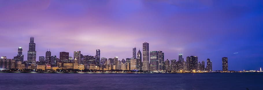 HD wallpaper: chicago, united states, panorama, gotham city, skyline ...