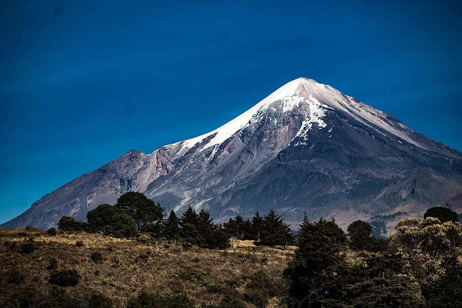 volcano, méxico, puebla, pico de orizaba, citlaltepetl, mountain, HD wallpaper