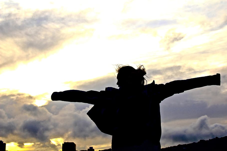 sunset, wellington, wind, sky, cloud - sky, silhouette, nature HD wallpaper