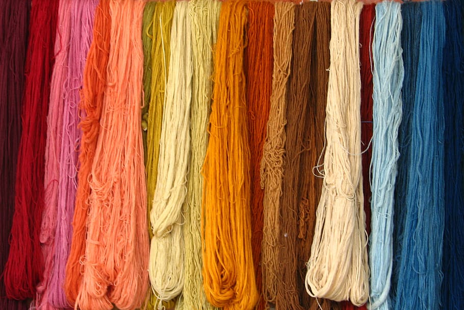 Multi-colored Laces, colorful, colourful, textile, threads, yarn HD wallpaper