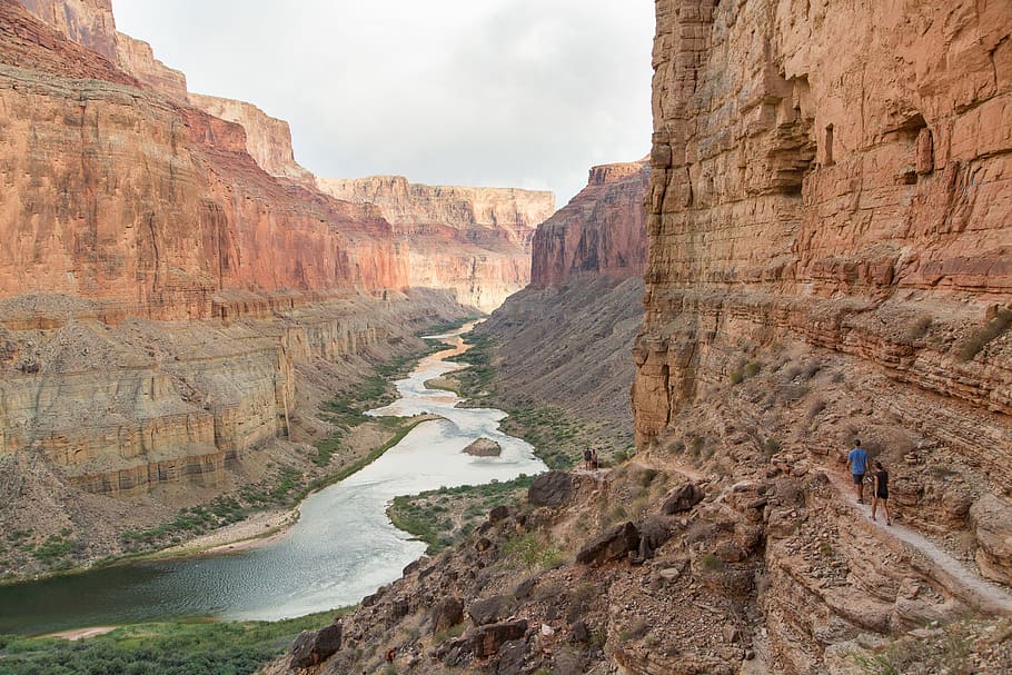 colorado river, grand canyon, landscape, scenic, nankoweap, HD wallpaper