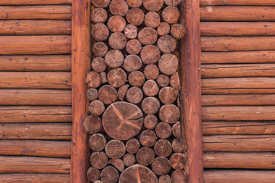 ukraine, bukovel, wood - material, brown, backgrounds, stack HD wallpaper