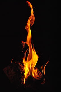 fire, flame, burn, burning, yellow, hot, fire - natural phenomenon HD wallpaper