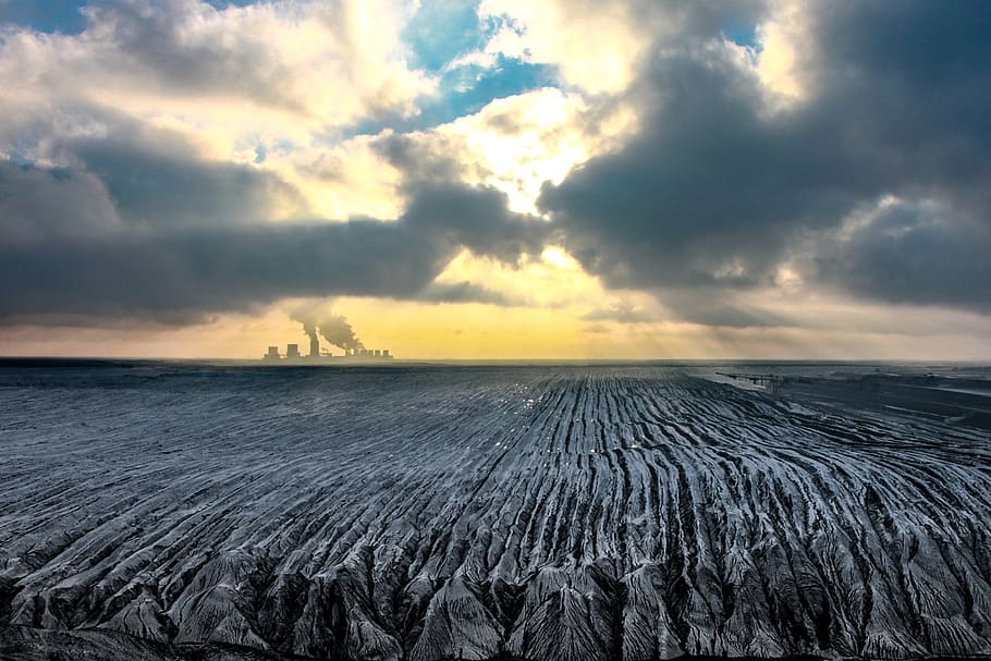 White Clouds, beach, dawn, dramatic, evening, landscape, ocean HD wallpaper