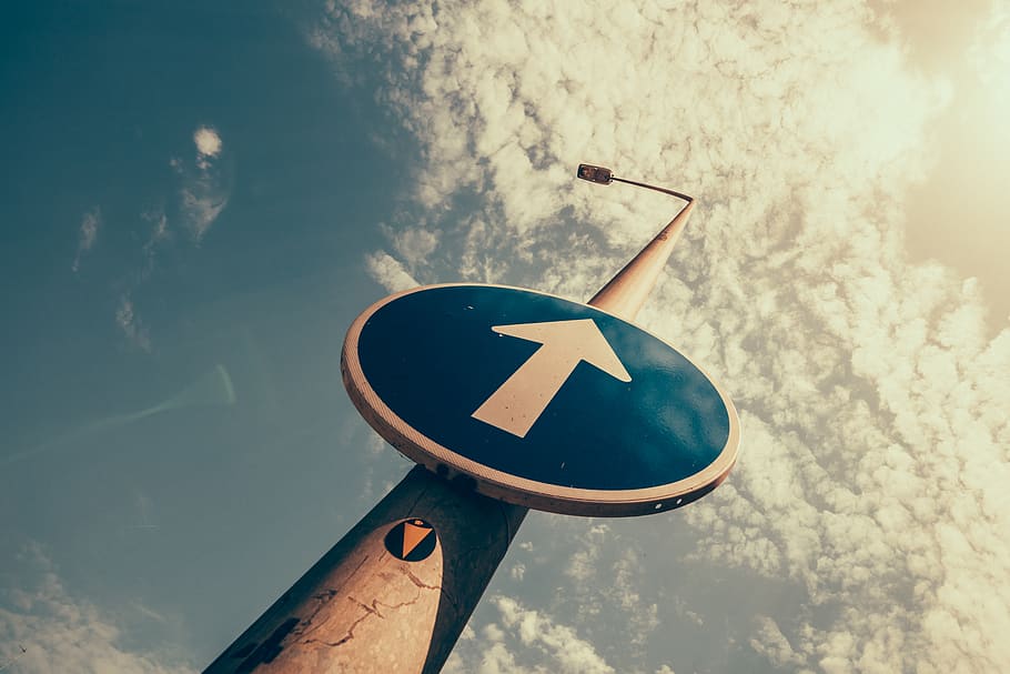 clouds, streetlight, lamp, sky, up, sign, cloud - sky, communication HD wallpaper