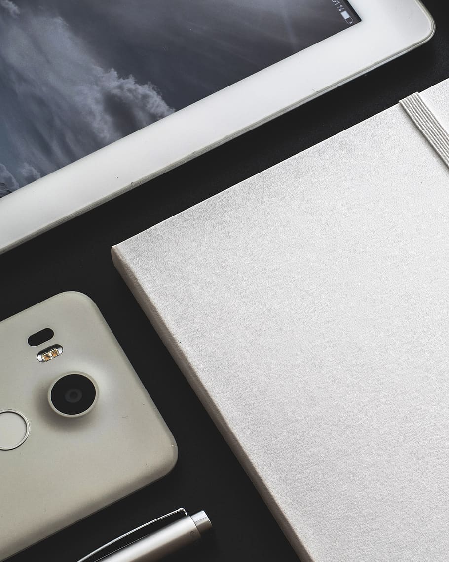 technology, computer, workspace, workplace, ipad, smartphone HD wallpaper