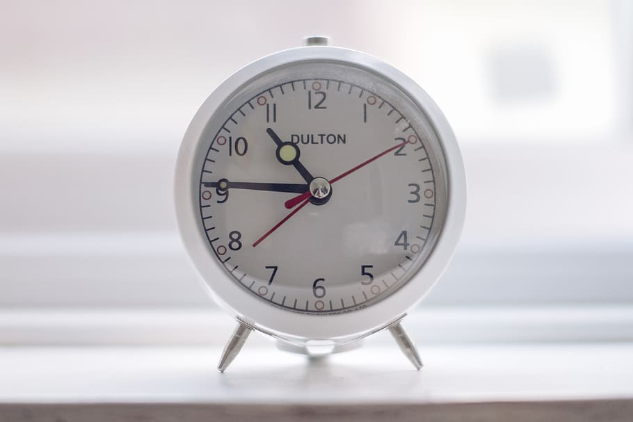 dulton, clock, window, alarm, hour, sleep, bedroom, number, HD wallpaper