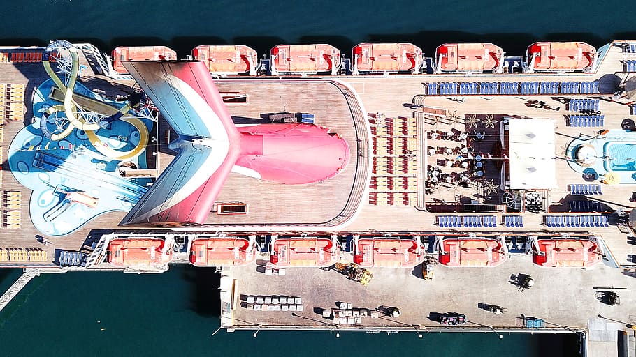 aerial cruise deck, building exterior, architecture, built structure HD wallpaper