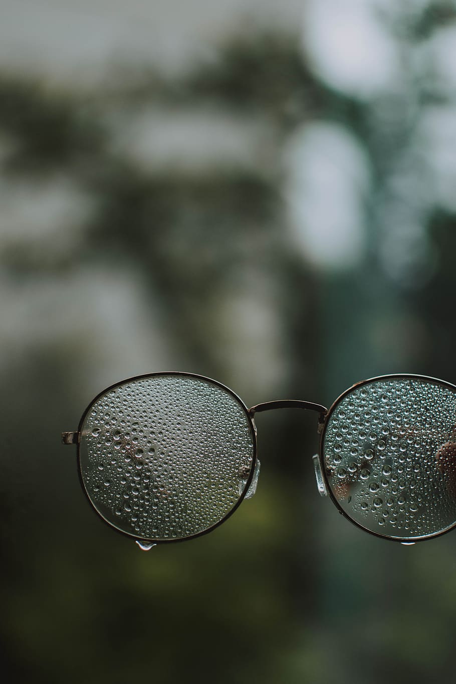foggy eyeglasses, waterdrop, rainy, moody, dew, waterdrops on glasses, HD wallpaper
