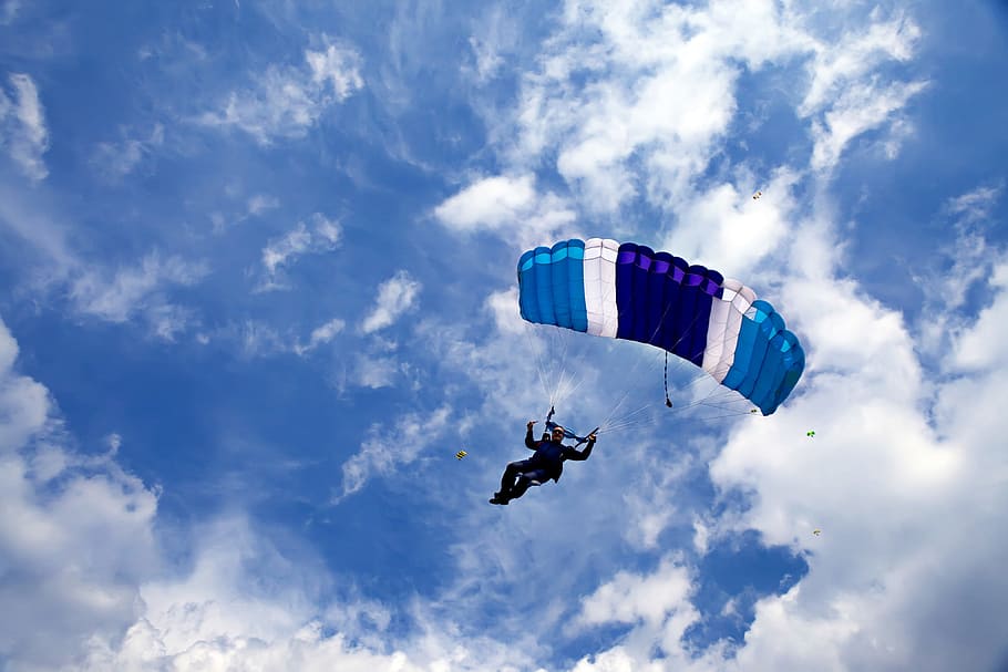 HD wallpaper: skydiving, sport, parachute, skydive, action, extreme,  parachuting | Wallpaper Flare