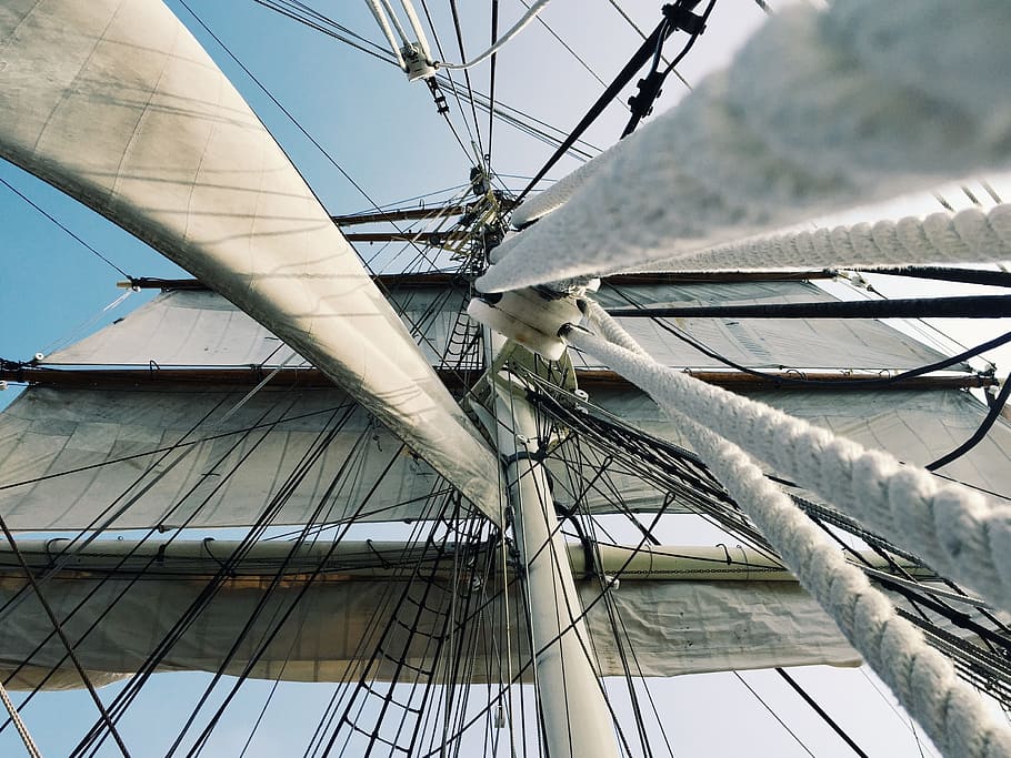 boat, ship, cloth, wind, control, transportation, architecture HD wallpaper
