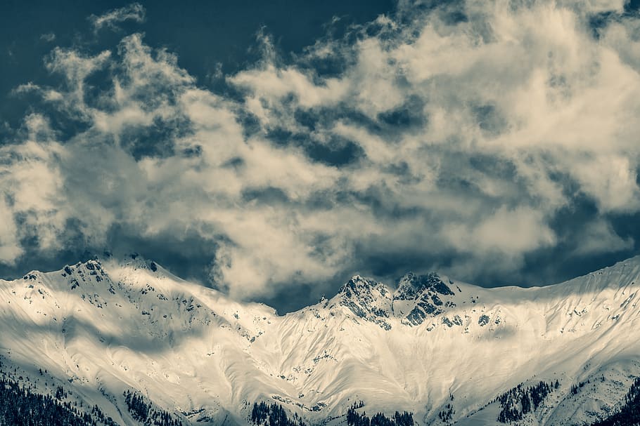 mountains and sky, cloud - sky, beauty in nature, scenics - nature HD wallpaper